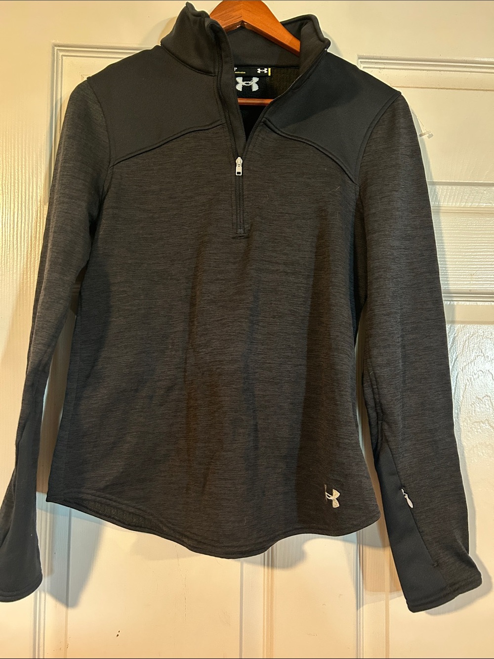 Under Armour Charcoal/Black Quarter-Zip Performance Pullover